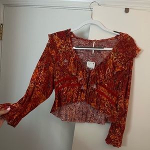 Free People Cherry Combo top